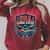 USA Canoe Kayak Paddling American Flag Emblem Raglan Sleeve Sweatshirt Heather Dust