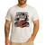 4th July BBQ Dad American Flag Brisket Smoke Men's Casual T-Shirt White