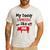 Kids My Daddy Smells Like BBQ Grilling Dad BBQ Dad Master Grill Men's Casual T-Shirt White