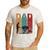 Vintage BBQ Dad Silhouette Father's Day Retro Men's Casual T-Shirt White