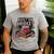 4th July BBQ Dad American Flag Brisket Smoke Men's Casual T-Shirt Sport Grey