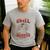BBQ Dad Don't Touch My Grill Or My Daughter Men's Casual T-Shirt Sport Grey