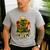 Grilling Dinosaur Grillasaurus T-Rex BBQ Dad Joke Men's Casual T-Shirt Sport Grey
