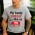 Kids My Daddy Smells Like BBQ Grilling Dad BBQ Dad Master Grill Men's Casual T-Shirt Sport Grey