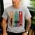 Vintage BBQ Dad Silhouette Father's Day Retro Men's Casual T-Shirt Sport Grey