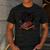 4th July BBQ Dad American Flag Brisket Smoke Men's Casual T-Shirt Dark Grey