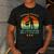 Bbq Dad Cooler Retro Barbecue Grill Fathers Day Daddy Papa Men's Casual T-Shirt Dark Grey