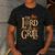 Lord Of The Grill BBQ Daddy Nerd Dad Men's Casual T-Shirt Dark Grey