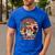 Backyard BBQ Dad Grill Boss Patriotic Fourth Of July Barbecu Men's Casual T-Shirt Royal Blue