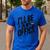 BBQ Dad Grilling Retro Cookout Men's Casual T-Shirt Royal Blue