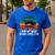 BBQ Dad I Rub My Meat Before I Stick It In Offset Smoker Pit Men's Casual T-Shirt Royal Blue