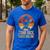 BBQ Dad Stand Back Dad Is Grilling Men's Casual T-Shirt Royal Blue