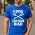 Flipping Awesome BBQ Dad Shirt Grilling Father's Day Men's Casual T-Shirt Royal Blue