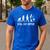 Grill Eat Repeat BBQ Dad Evolution Barbecue Men's Casual T-Shirt Royal Blue