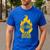 Grill Legend King Of The Backyard BBQ Dad Humor Chef Men's Casual T-Shirt Royal Blue