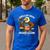 Grillin’ Eagle BBQ Dad 4th Of July Father’s Day Men's Casual T-Shirt Royal Blue