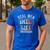 Real Men Smell Like Barbecue Grilling BBQ Dad Graphic Men's Casual T-Shirt Royal Blue