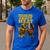 Thinking About Meat BBQ Dad Humor Raglan Baseball Tee Men's Casual T-Shirt Royal Blue