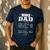 BBQ Dad Grilling Father Day Family Food Love Novelty Graphic Men's Casual T-Shirt Navy