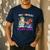 Even A Dad Can Still Be A Baby Girl BBQ Dad Cat Grilling Men's Casual T-Shirt Navy