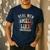 Real Men Smell Like Barbecue Grilling BBQ Dad Graphic Men's Casual T-Shirt Navy