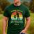 Bbq Dad Cooler Retro Barbecue Grill Fathers Day Daddy Papa Men's Casual T-Shirt Forest