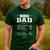 BBQ Dad Grilling Father Day Family Food Love Novelty Graphic Men's Casual T-Shirt Forest