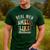 Real Men Smell Like Barbecue Grilling BBQ Dad Graphic Men's Casual T-Shirt Forest