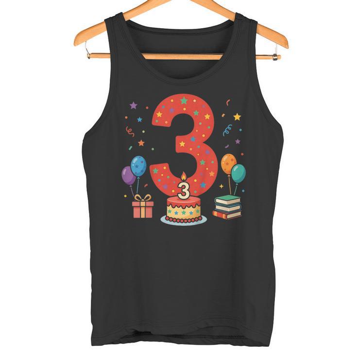 3 Años Cumpleaños 3Er Cumpleaños Niño Niña Camiseta sin mangas