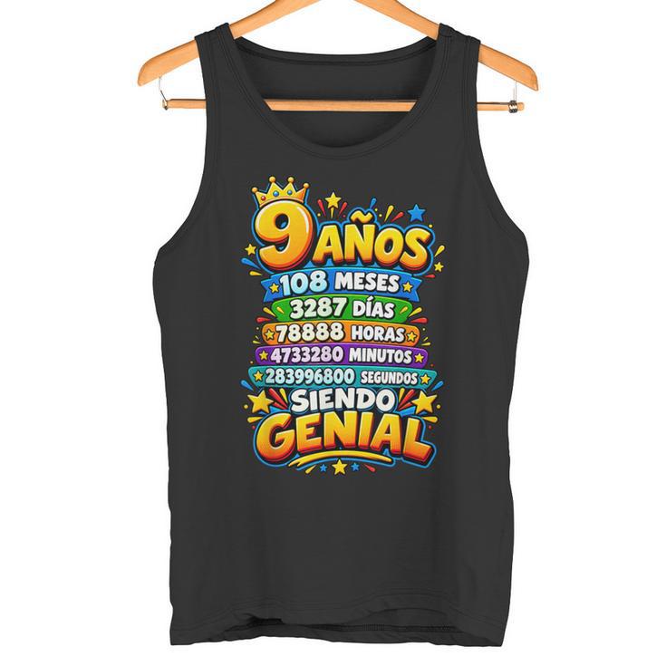 9 Años 108 Mesesiendo Genial Cumpleaños Camiseta sin mangas