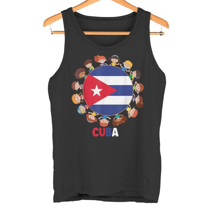 Bandera Cubana Mes De La Herencia Hispana Cuba Niños Niños Niñas Camiseta sin mangas