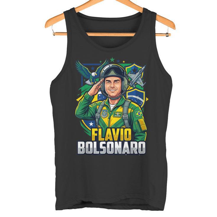 Bolsonarista Patriota Flávio Bolsonaro F22 Presidente Brasil Camiseta sin mangas