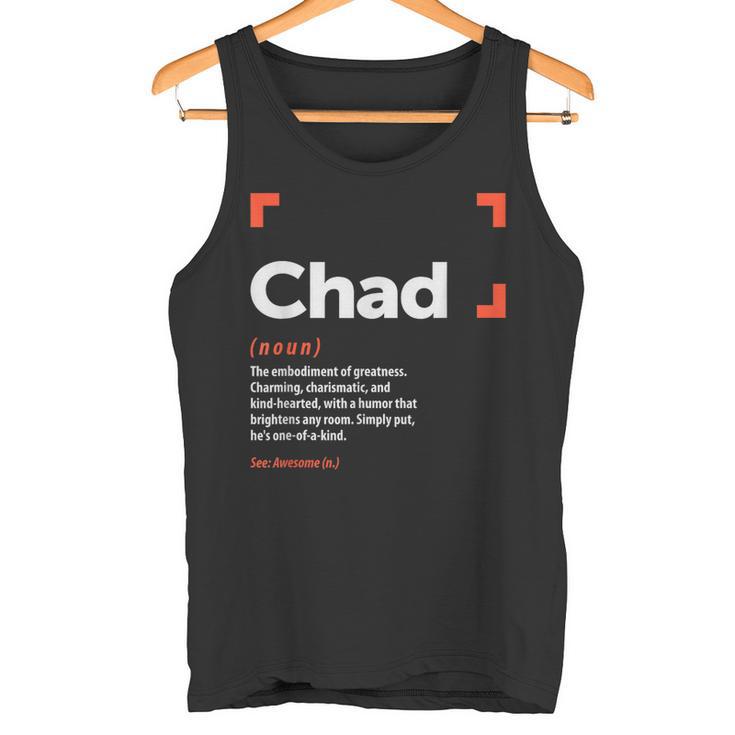 Chad Definición Nombre Personalizado Chad Camiseta sin mangas