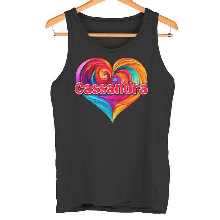 Coloré Avec Inscription I Heart Love Cassandra Débardeur e
