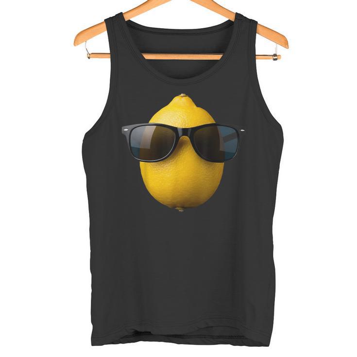 Cool Lemon Portant Des Lunettes Deoleil Drôle Fruits Débardeur e
