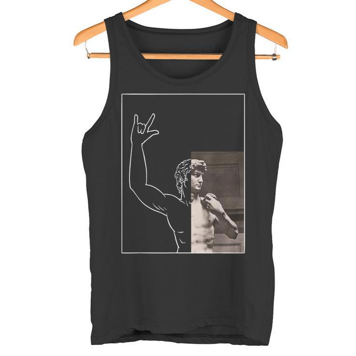 David Estatua Miguel Ángel Arte Artsy Arte Clásico Historia Camiseta sin mangas
