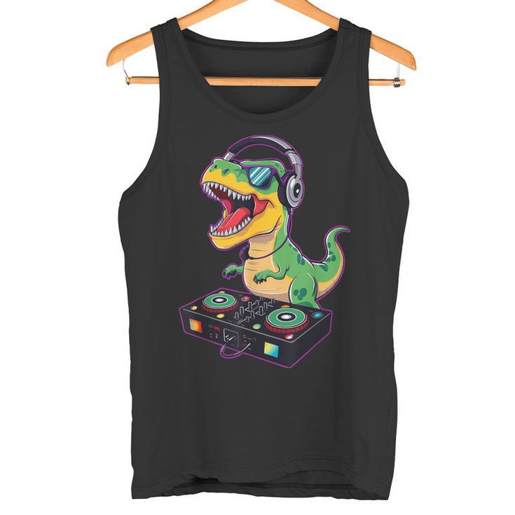 Dinosaure Cool Dj T-Rex Débardeur e