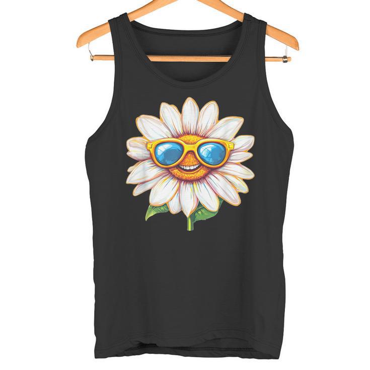 Divertidas Margaritas Con Gafas Deol Para Margaritas Y Temporada De Flores Camiseta sin mangas