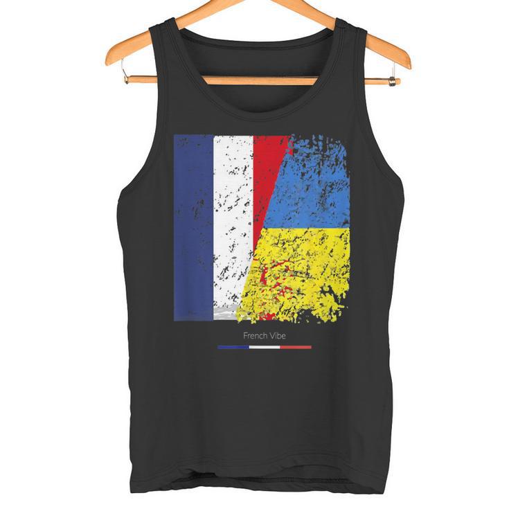 Drapeau De L'ukraine Et France Amitié Franco Ukrainien Débardeur e