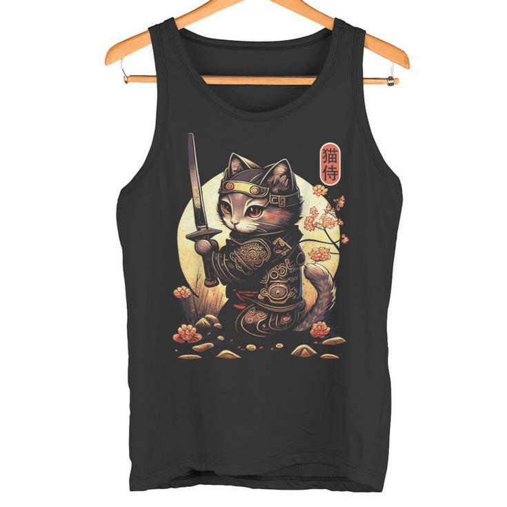 Gatoamurai Japonés Para Amantes De Los Gatos Camiseta sin mangas