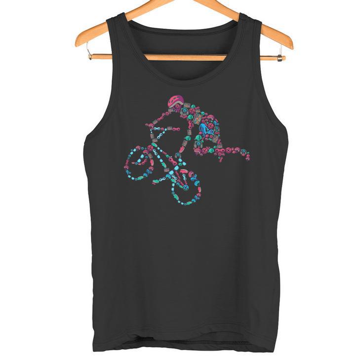 Jinete Freestyle De Bmxtunt Dirt Bike Camiseta sin mangas