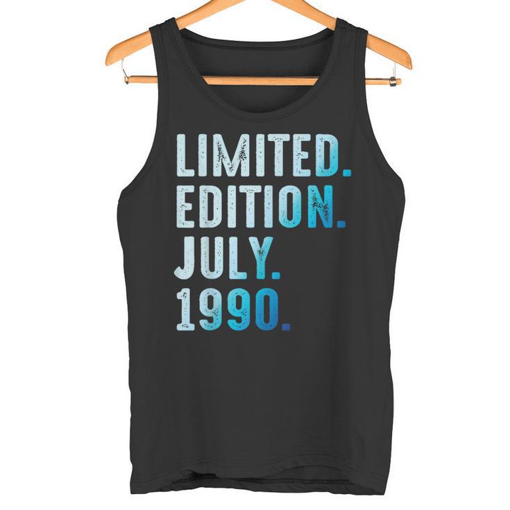 Julio 1990 Año 1990 Retro 1990Intage Edición Limitada Camiseta sin mangas