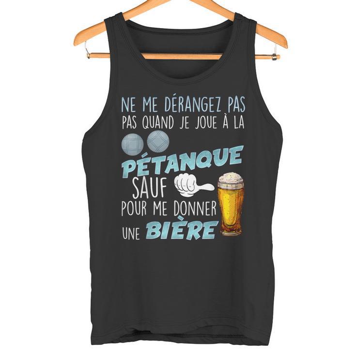 La Pétanque Et La Bière Priorités Claires Humour Papa Papy Débardeur e