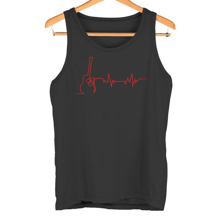 Latido De Guitarra Acústica Diseño Genial Para Guitarristas In Mangas Camiseta sin mangas
