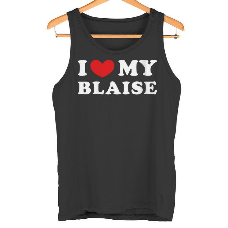 I Love My Blaise J'aime Mon Blaise Débardeur e