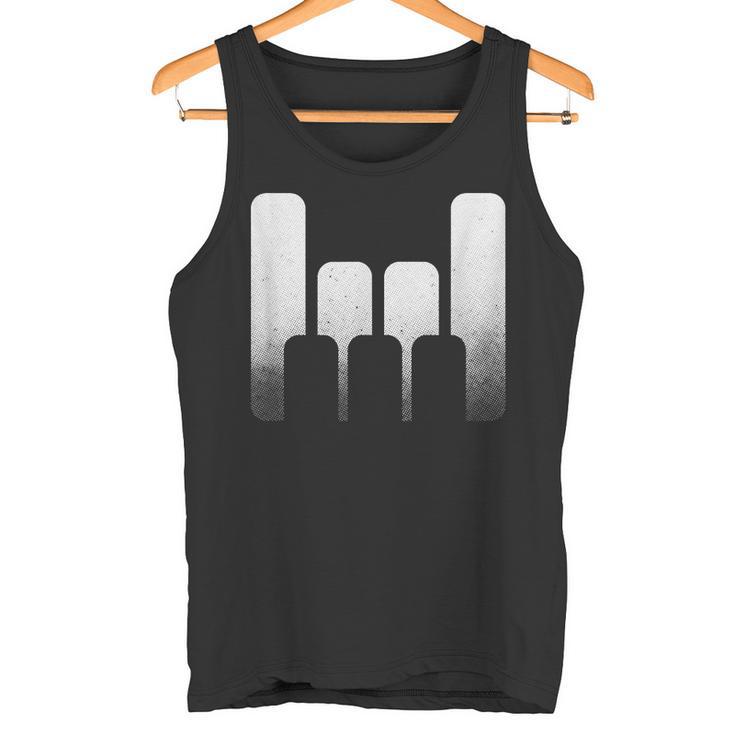 Piano Pianist Keys Tecladointetizador Jugador Clef Regalo Camiseta sin mangas