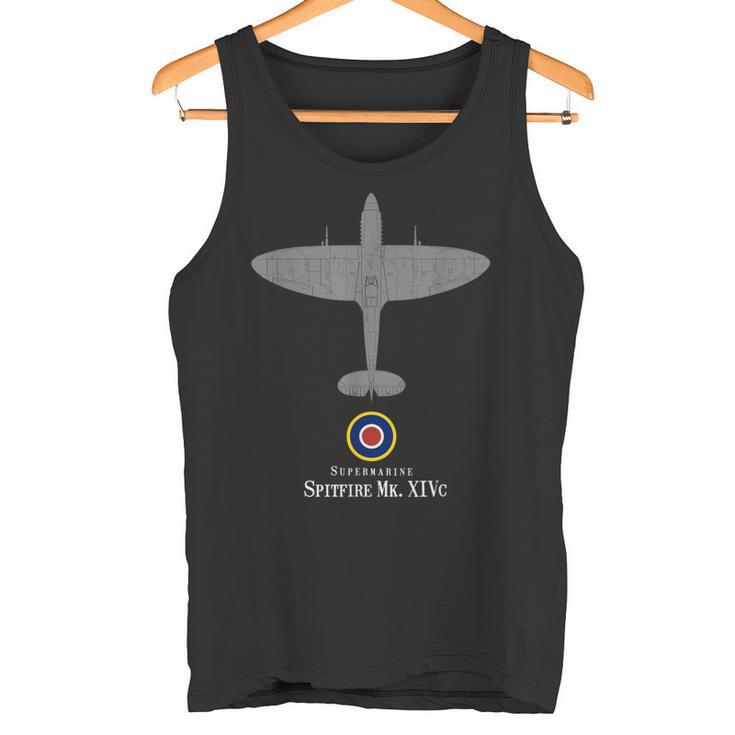 Spitfire Mk Xiv Tecnología Dibujoegunda Guerra Mundialegunda Guerra Mundial Camiseta sin mangas