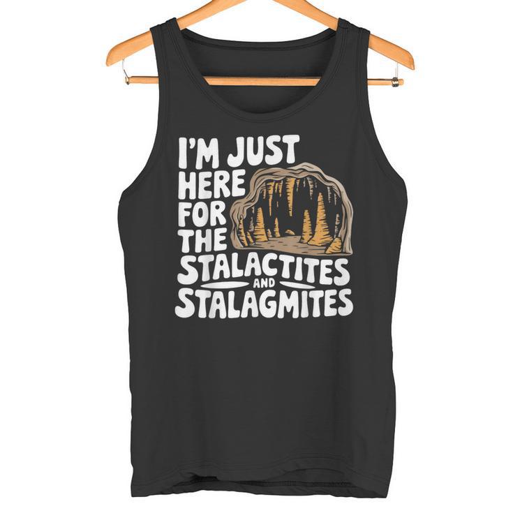 Stalactitestalagmites Caverne Explorateur De Grottes Débardeur e