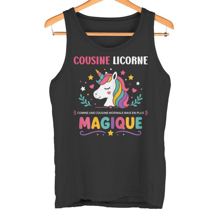 Super Cousine Magique Drole Amour Humour Cousine Licorne Débardeur e