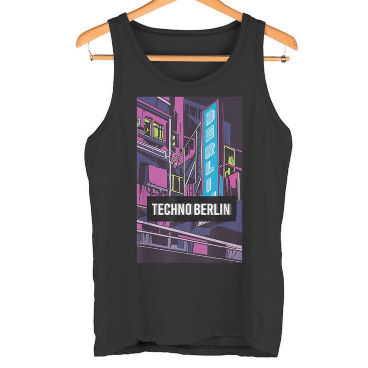 Techno Berlínubsuelo Rave City Idea De Regalo Camiseta sin mangas